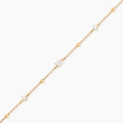 Bracelet Scintillante Plaqué Or Jaune Oxyde De Zirconium|Marc Orian Best