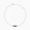 Bracelet Sculptural Or Blanc Diamant