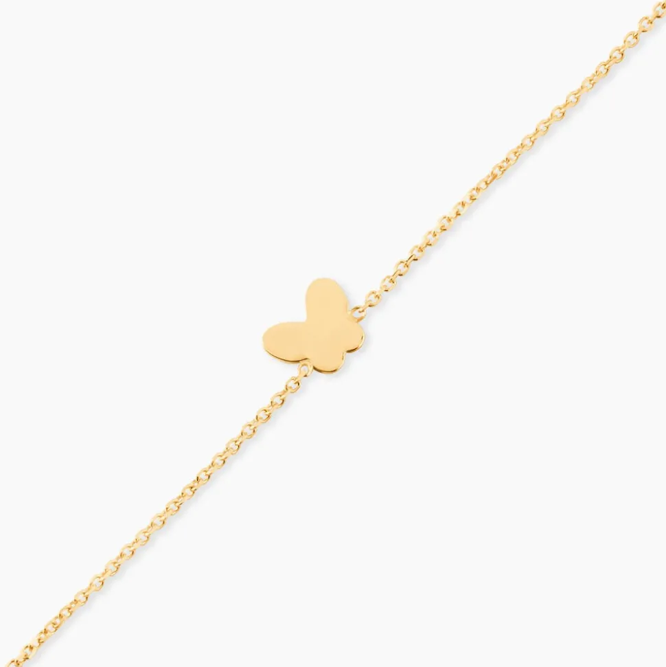Bracelet Shaida Papillon Or Jaune