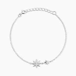 Bracelet Shanis Argent Blanc Oxyde De Zirconium