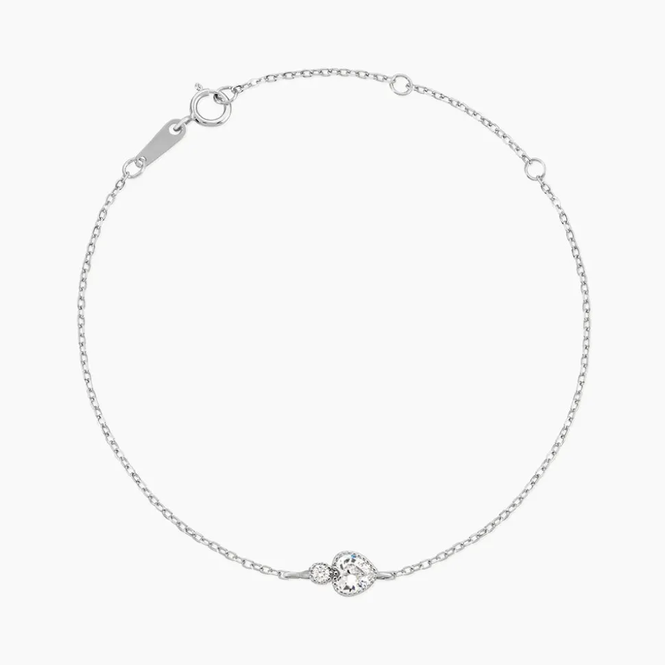 Bracelet Shannon Argent Blanc Oxyde De Zirconium