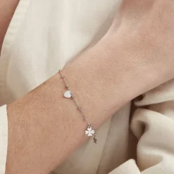 Bracelet Shyama Argent Blanc|Marc Orian New