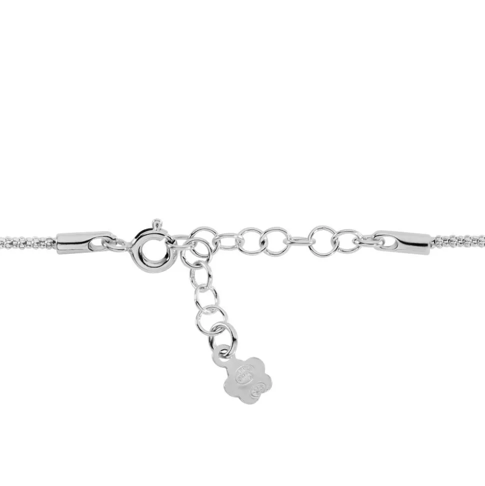 Bracelet Sidney Argent Blanc Oxyde De Zirconium Et Olivine