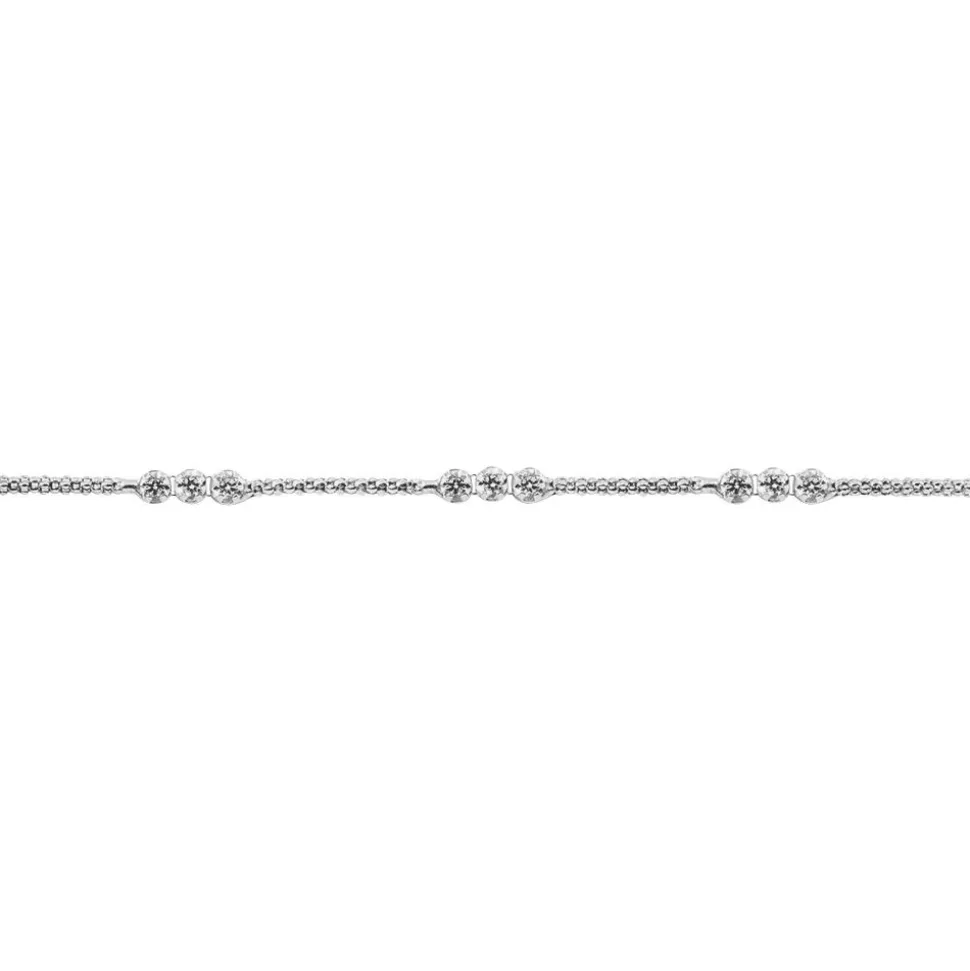 Bracelet Sidney Argent Blanc Oxyde De Zirconium Et Olivine