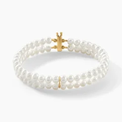 Bracelet Silene 2 Rangs Or Jaune Perle De Culture|Marc Orian Sale