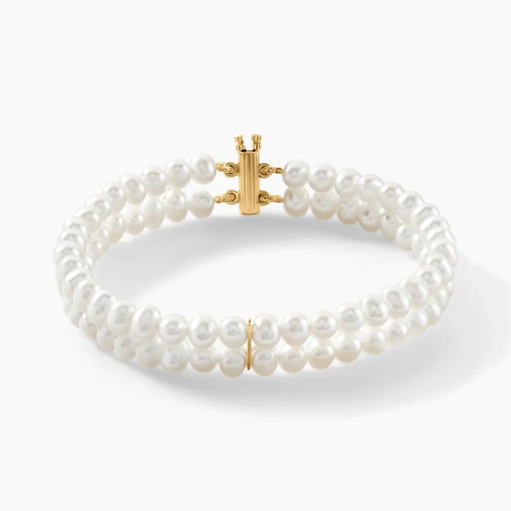 Bracelet Silene 2 Rangs Or Jaune Perle De Culture|Marc Orian Sale