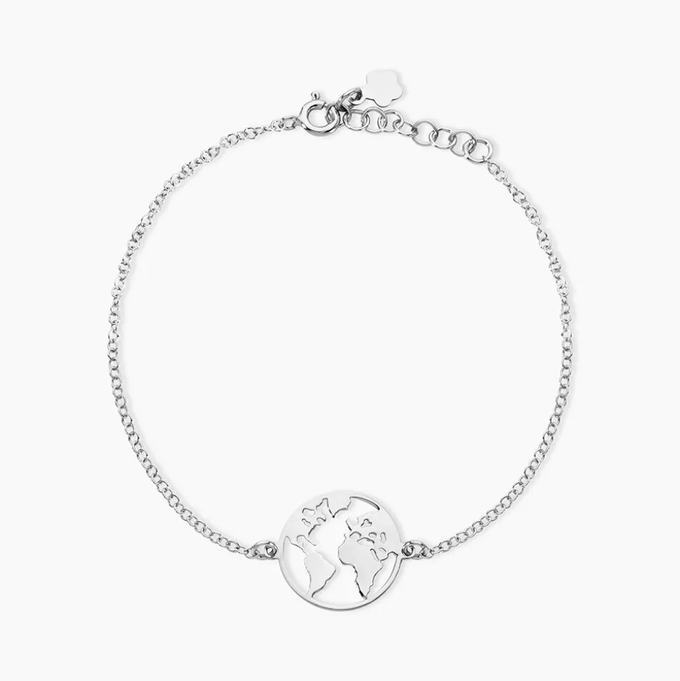 Bracelet Soukaina Argent Blanc