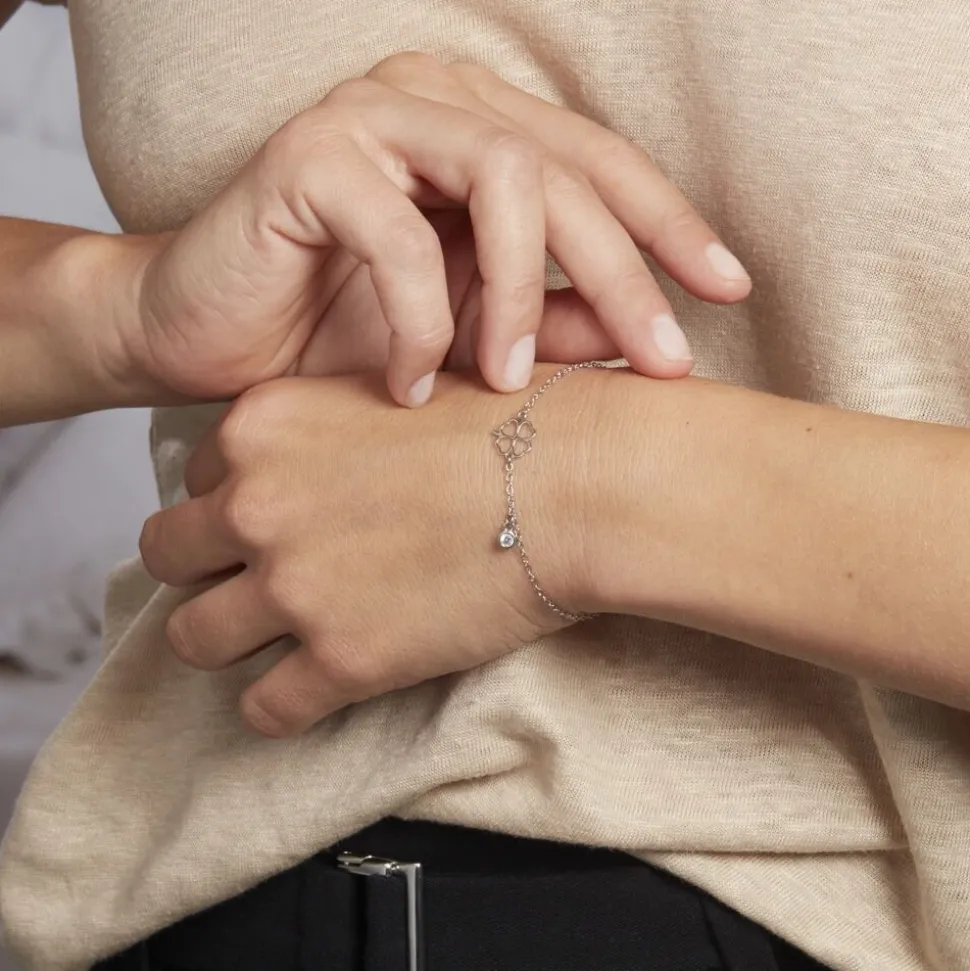 Bracelet Spirit Argent Blanc Oxyde De Zirconium