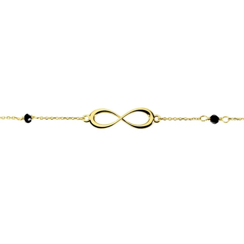 Bracelet Spya Infini Or Jaune Spinelle