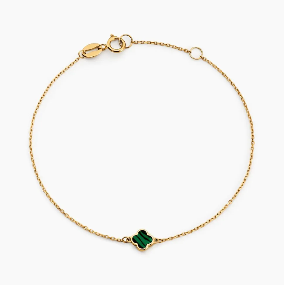 Bracelet Stellya Or Jaune Malachite