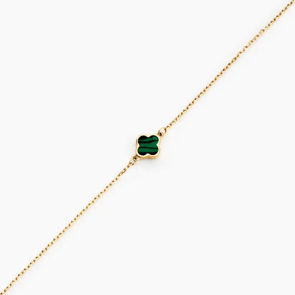 Bracelet Stellya Or Jaune Malachite