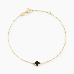 Bracelet Stellya Or Jaune Onyx