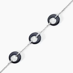 Bracelet Suzanne Argent Blanc Céramique Et Oxyde De Zirconium|Marc Orian
