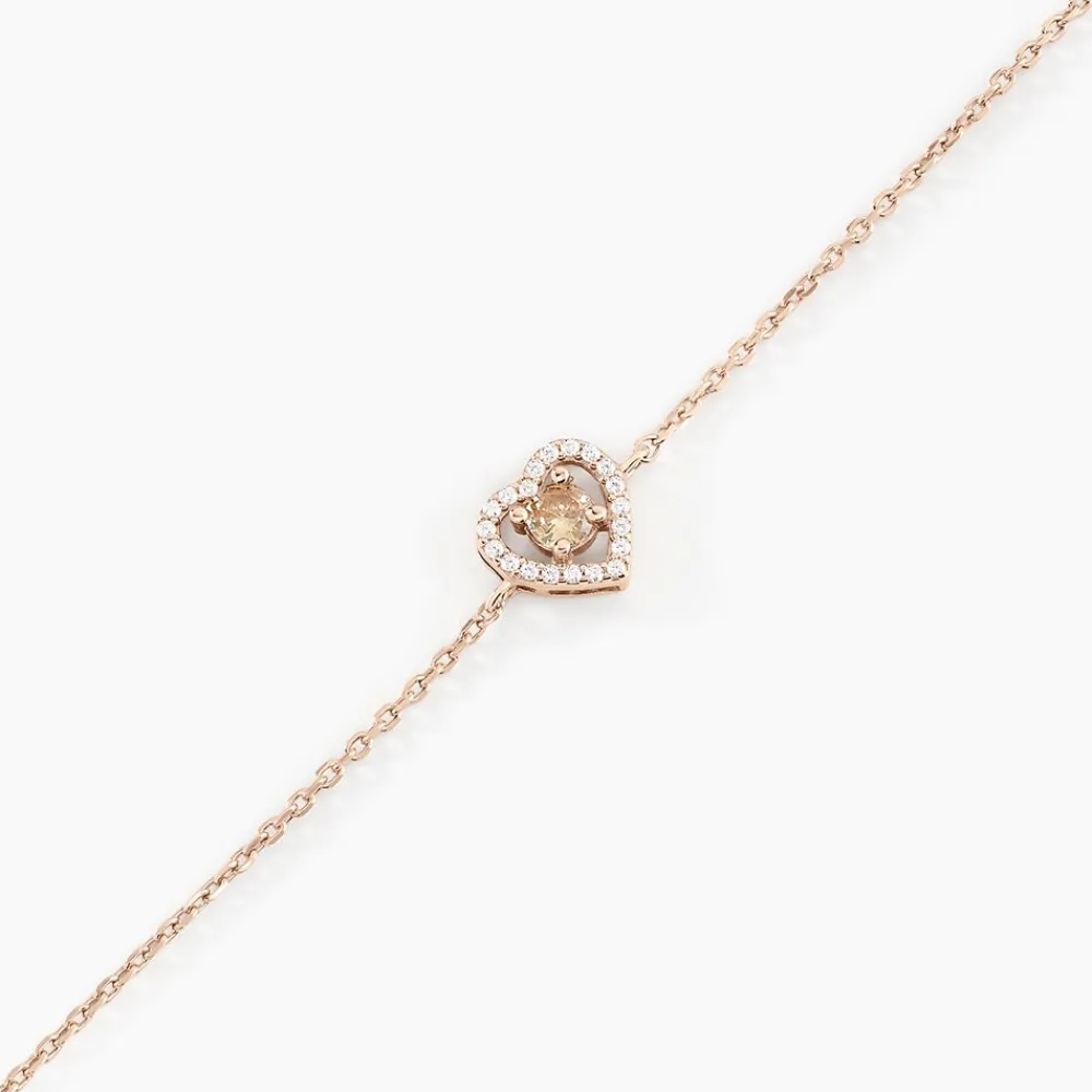 Bracelet Suzon Argent Rose Oxyde De Zirconium|Marc Orian Online