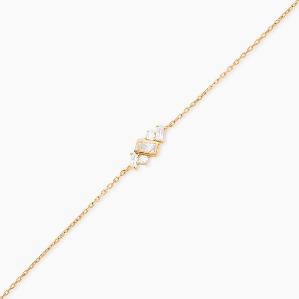 Bracelet Sya Plaqué Or Jaune Oxyde De Zirconium|Marc Orian Outlet