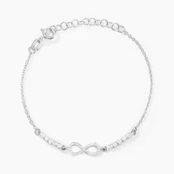 Bracelet Syliana Argent Blanc Oxyde De Zirconium