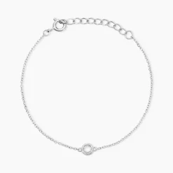 Bracelet Sylvette Argent Blanc Oxyde De Zirconium