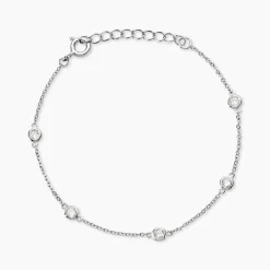 Bracelet Sylvette Argent Blanc Oxyde De Zirconium