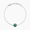 Bracelet Talismania Argent Blanc Malachite