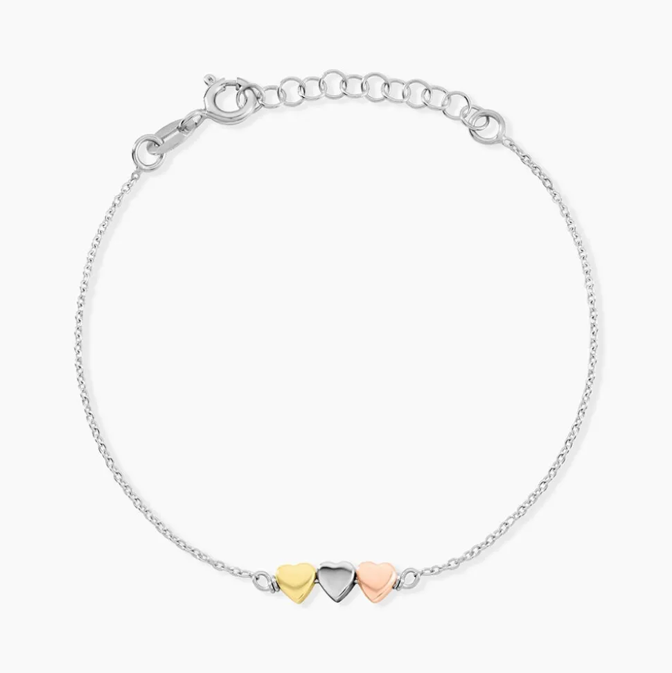 Bracelet Tania Argent Tricolore