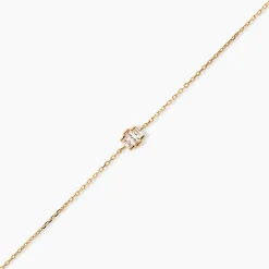 Bracelet Valentyne Plaque Or Jaune Oxyde De Zirconium|Marc Orian Outlet