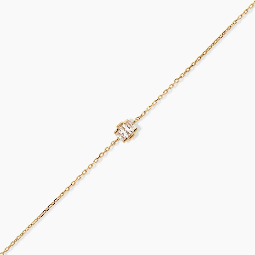 Bracelet Valentyne Plaque Or Jaune Oxyde De Zirconium|Marc Orian Outlet