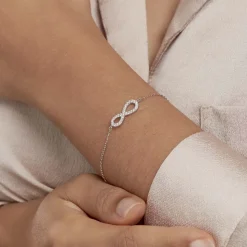 Bracelet Veda Argent Blanc Oxyde De Zirconium