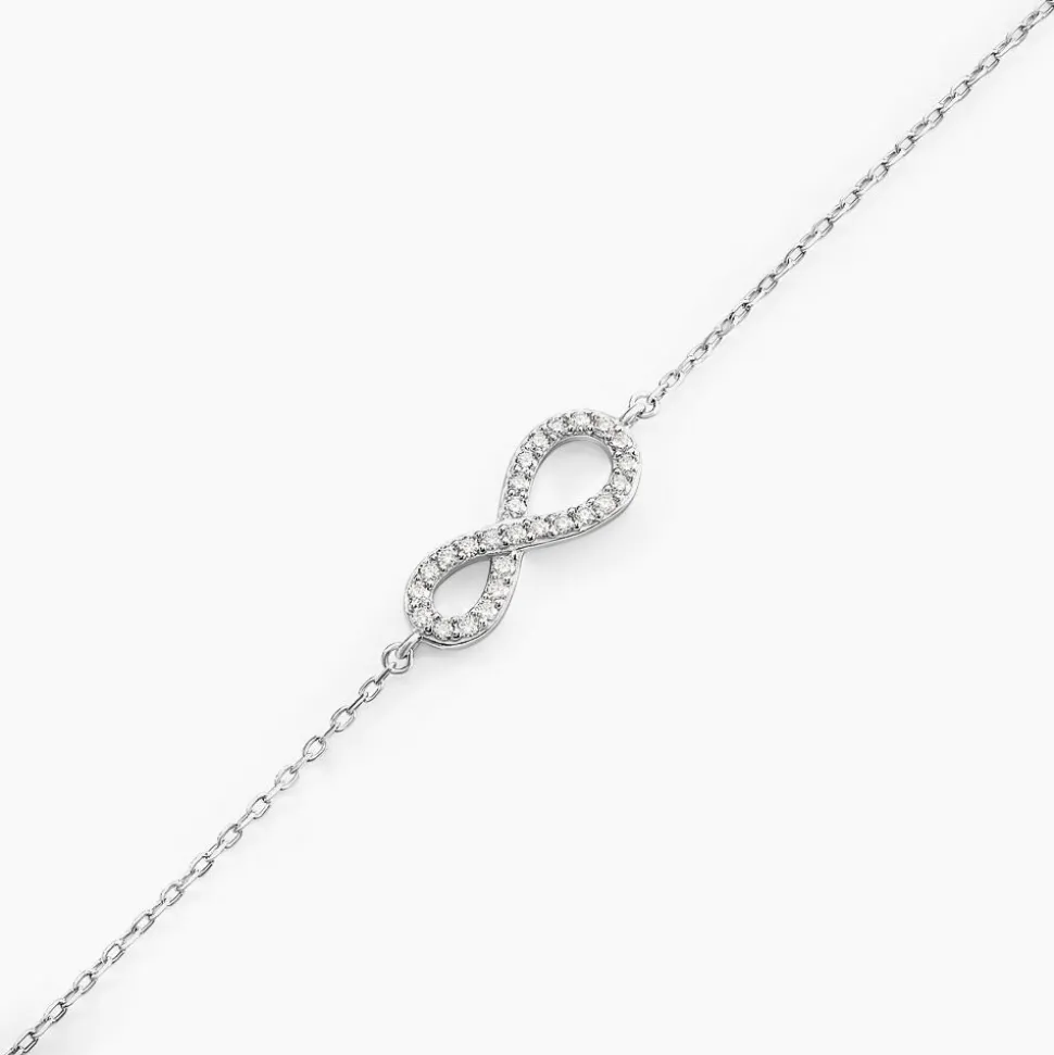 Bracelet Veda Argent Blanc Oxyde De Zirconium