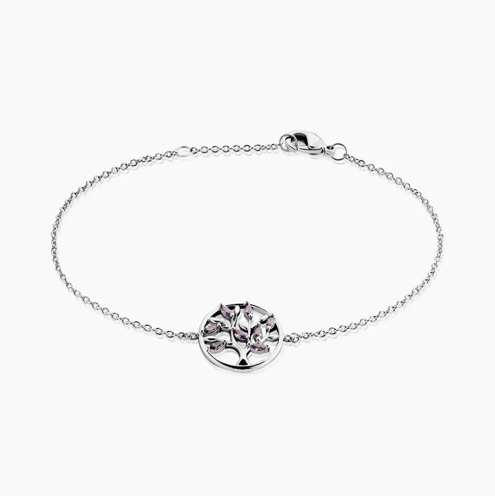 Bracelet Venka Argent Blanc Oxyde De Zirconium