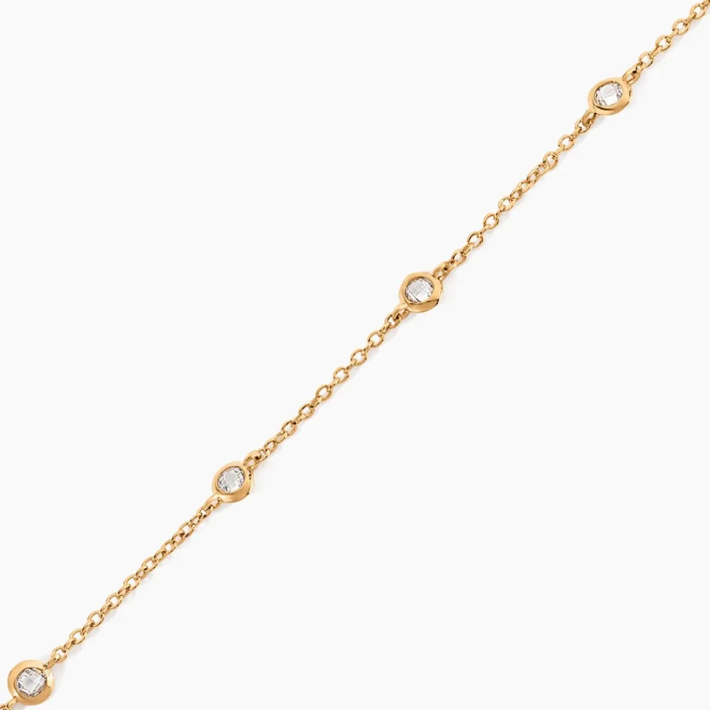 Bracelet Violette Plaqué Or Jaune Oxyde De Zirconium|Marc Orian Sale