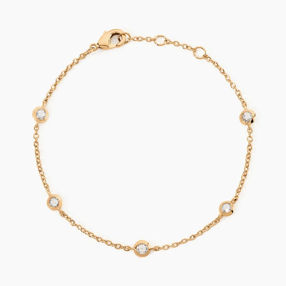 Bracelet Violette Plaqué Or Jaune Oxyde De Zirconium|Marc Orian Sale