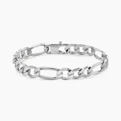 Bracelet Vivian Maille Alternee 1/3 Argent Blanc