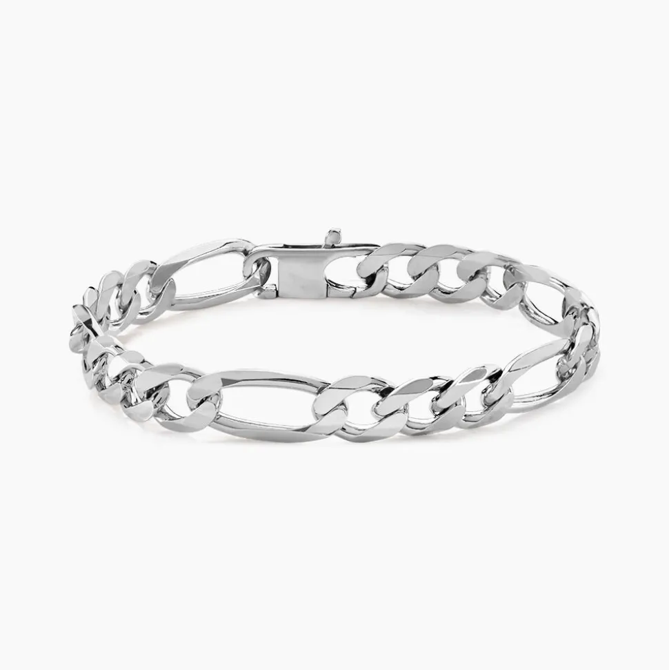 Bracelet Vivian Maille Alternee 1/3 Argent Blanc
