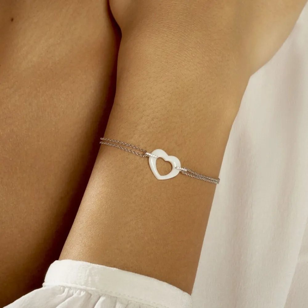Bracelet Vivianne Argent Blanc Oxyde De Zirconium Et Céramique|Marc Orian Outlet