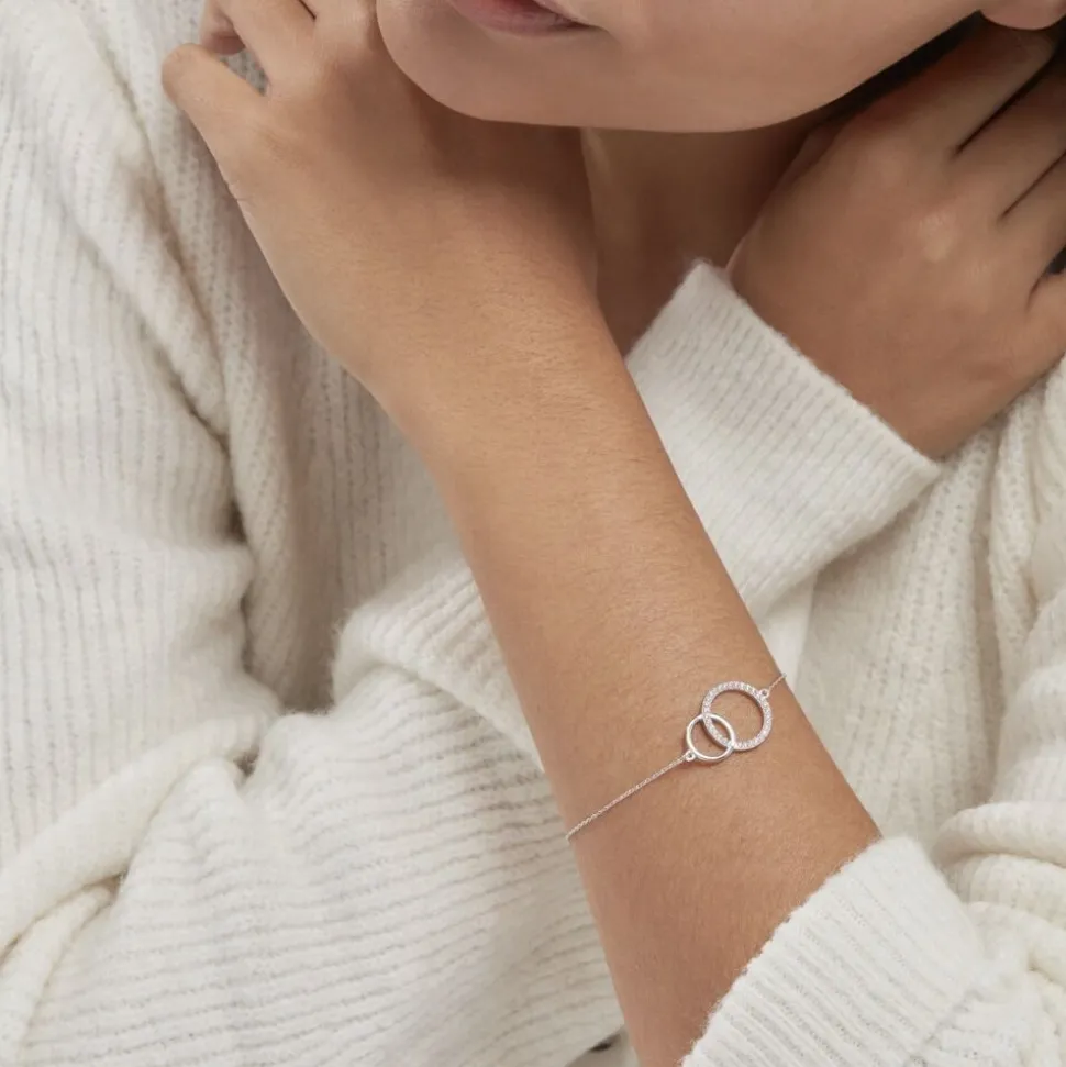 Bracelet Yalaz Argent Blanc Oxyde De Zirconium