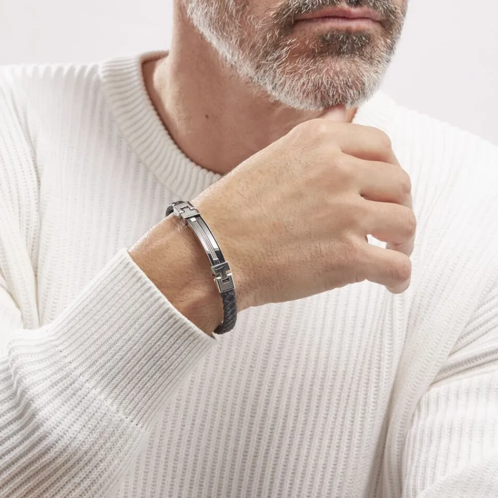 Bracelet Yannick Acier Blanc|Marc Orian Discount