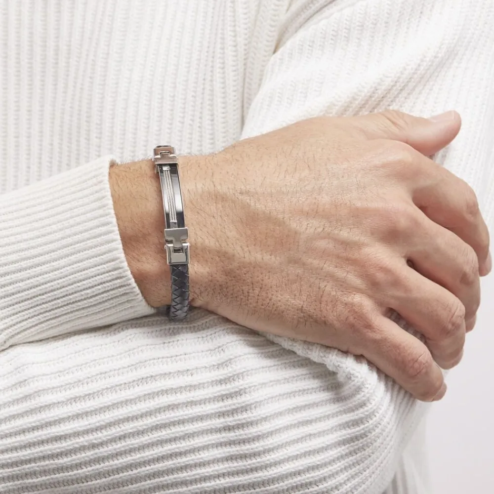 Bracelet Yannick Acier Blanc|Marc Orian Discount