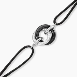 Bracelet You&me Argent Blanc Céramique Et Oxyde De Zirconium|Marc Orian