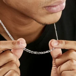 Chaine Jeremi Argent Blanc