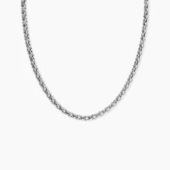 Chaine Nahila Argent Blanc