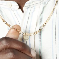 Chaîne Bixente Maille Alternee 1/3 Plaqué Or Jaune|Marc Orian Online