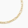 Chaîne Cameo Maille Alternee 1/3 Or Jaune