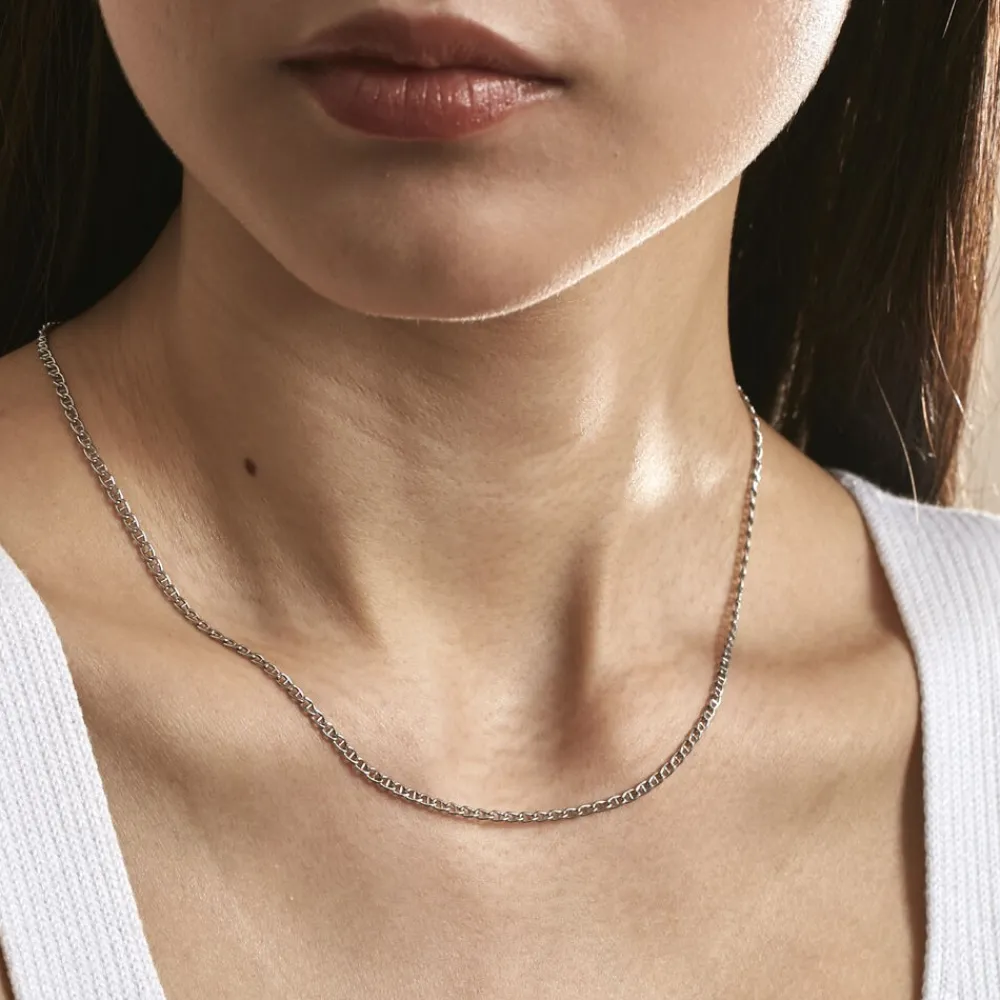 Chaîne Capucin Maille Marine Plate|Marc Orian Discount