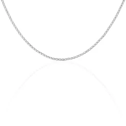Chaîne Capucin Or Blanc Maille Marine Plate|Marc Orian Best