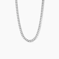 Chaîne Casper Maille Gourmette Argent Blanc