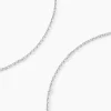 Chaîne Claudine Maille Forçat Argent Blanc