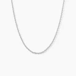 Chaîne Claudine Maille Forçat Argent Blanc|Marc Orian Discount