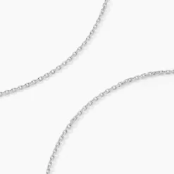 Chaîne Claudine Maille Forçat Argent Blanc|Marc Orian Discount