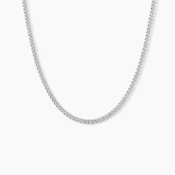 Chaîne Clementine Argent Blanc