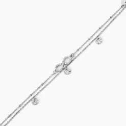 Chaîne De Cheville Argent Blanc Roschen Oxydes De Zirconium|Marc Orian Hot